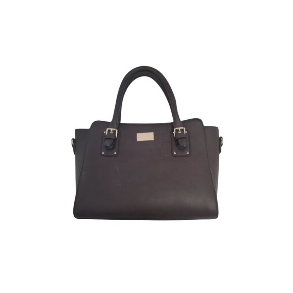 Brown Faux Leather Tote Bag - Picture 1 of 4